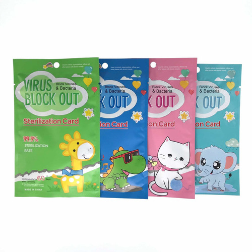 Imagen 5 de 8 de Tarjeta Sanitizante Infantil Virusblockout Niños 60dias 10pz