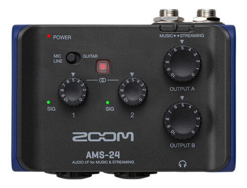 Interfaz De Audio Usb-c Zoom Ams-24 Compatible Ios/android