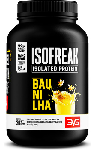 Whey Isolada Isofreak - 24g De Proteínas Por Dose - 900g Sabor Baunilha