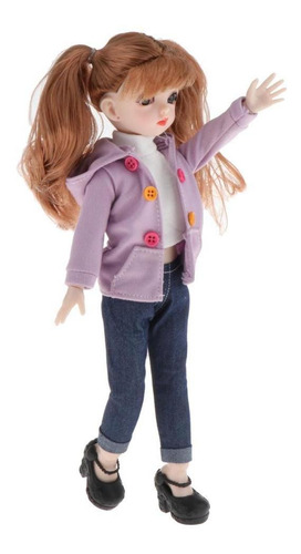 Imagem 1 de 10 de Menina Bebê Bola Conjunta Boneca Criança Brinquedo M