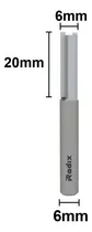 Comprar Fresa Paralela Para Tupias Manuais 6mm - Radix - 150620.01