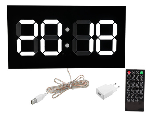 Reloj De Calendario Acrílico 3d Con Mando A Distancia Electr