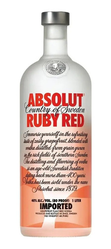 Vodka Absolut Ruby Red 750ml