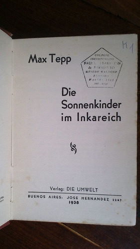 Die Sonnenkinder Im Inkareich - Max Tepp