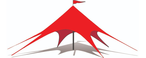 Carpa Araña Estrella Impresa Con Logo 10x10x4 Mts Gazebo