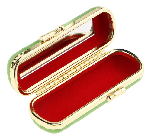 Estuche De Lápiz Labial De Moda Con Espejo Interior Y