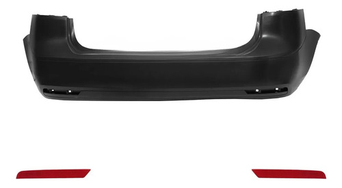 Paragolpe Trasero Para Vw Suran 2010 A 2015 Con Ojos De Gato