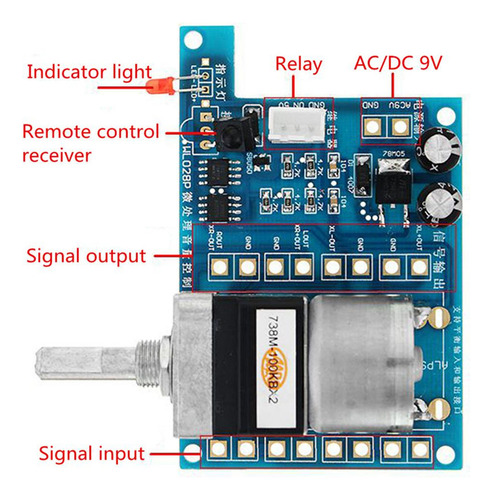 2 Potenciómetros De Motor De Preamplificador De Volumen De 9