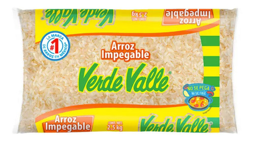 Arroz Impegable 2.5 Kg Verde Valle