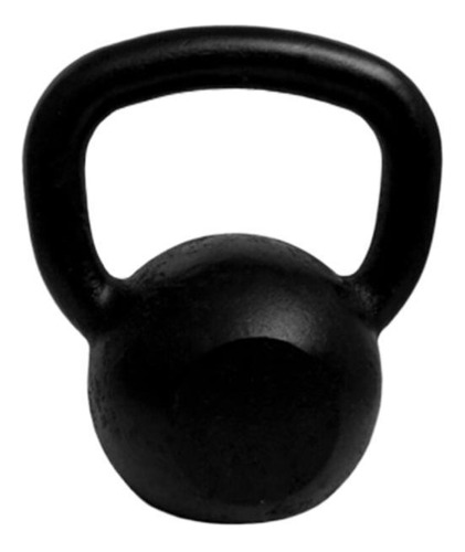 Kettlebell Pintado 18 Kg Fundidos De Minas - Preto