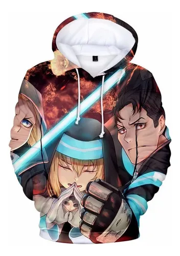 Anime Fire Force Sudadera Iris Manga Larga Chamarra