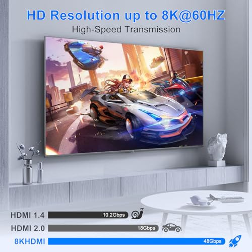 Switch Hdmi 8k 5 En 1 Con Control Remoto - Ideal Para Ps5