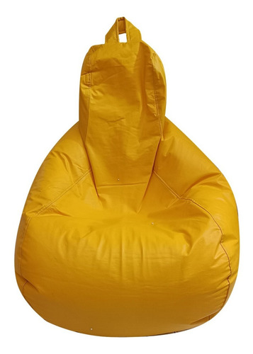 Sillón Puff Pera Premium Confortable Chocolate Color Amarillo