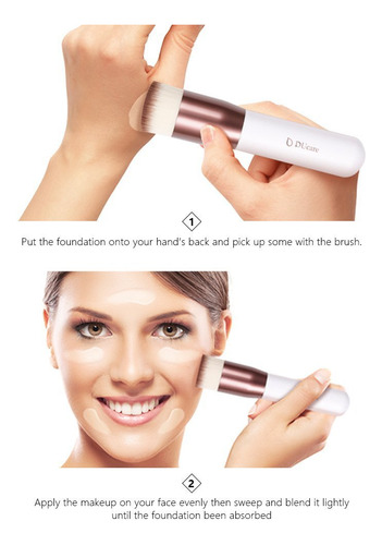 Ducare Flat Top Kabuki Foundation Brush, Synthetic Profes...