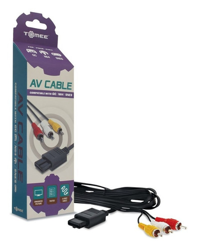 Cable Av Para Gamecube Nintendo 64 N64 Super Nes Snes