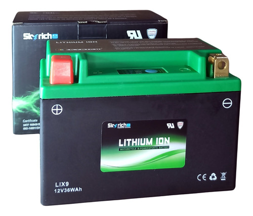 Bateria Skyrich Lix9 135a Cca (ytz14s Ytx9 Ytz12s Yt12a-bs)