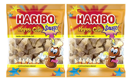Haribo Happy-cola Sauer - Caramelos De Gomita (acido), Paque