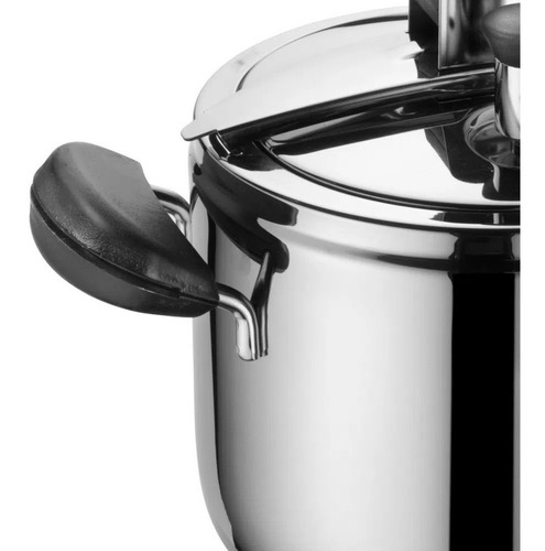 Imagem 2 de 5 de Panela De Pressão 7l Inox Italiana - Barazzoni