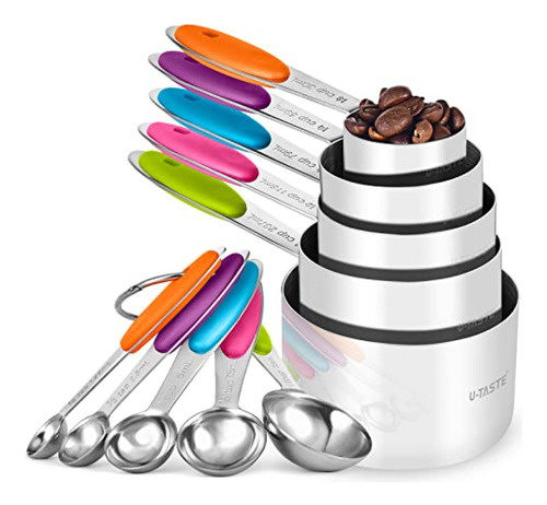 Cucharas Medidoras Juego De Tazas Y : U-taste 18/8 De Acero