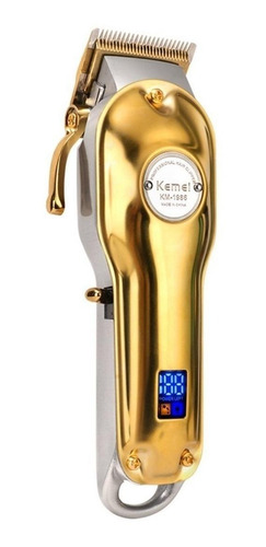 Cortadora De Pelo Kemei Km-1986 Dorada 100v/240v