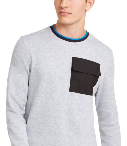 Alfani - Sueter Para Hombre Con  Bolsillo, Cuello Redondo