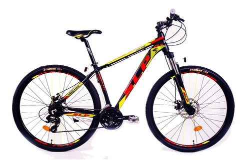 Bicicleta Mountain Bike Rodado 29 Slp 200 Cambios Shimano Frenos A Disco Llanta Doble Pared Suspension Varon Mujer Hb