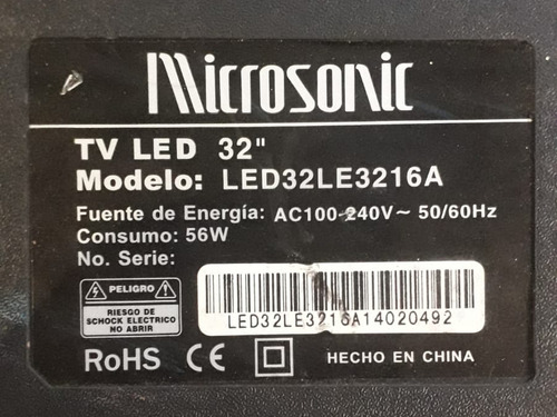 Placa T.com Panavox: Led32le3216a (Usado)