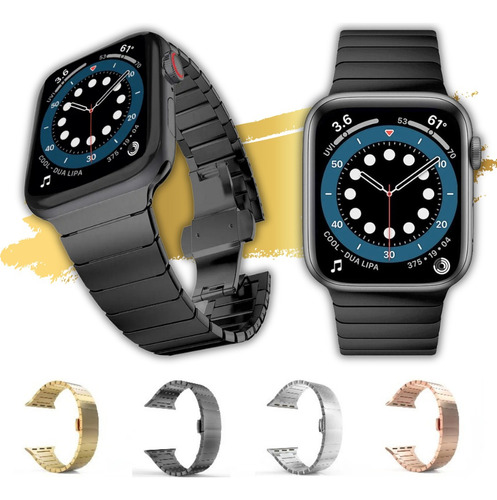 Correas Acero Inoxidable Premium Para Apple Watch 4 Colores