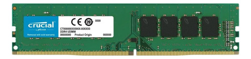 Memoria RAM color verde  4GB 1 Crucial CT4G4DFS8266