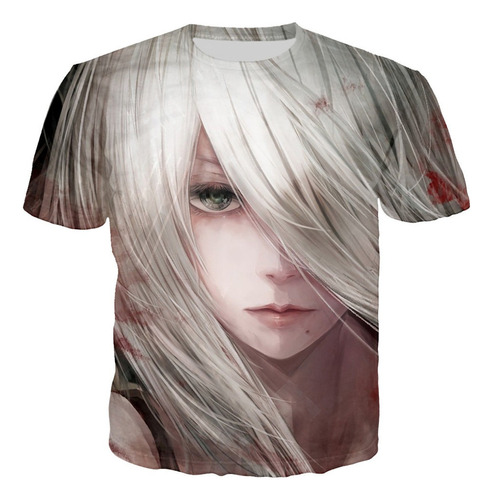 Fashion Game Nier Automata Camiseta Estampada 3d