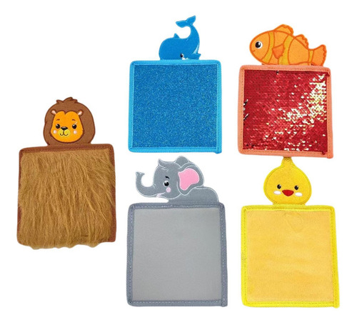 5 Alfombrillas Sensoriales Con Textura Para Niños, Juguetes