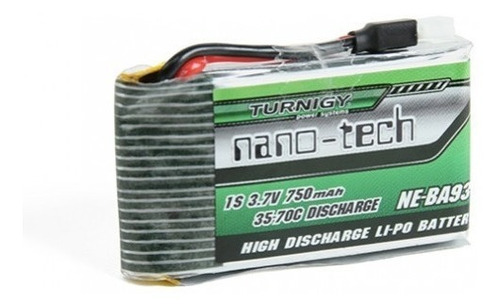 Bateria Lipo 750mah 1s 3.7v 35c Turnigy Dron Robotica Rc