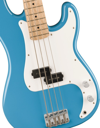 Baixo elétrico Fender Squier Sonic Mn Wpg Cab Slim Body Número de cordas 4 cores: azul, orientação à mão direita