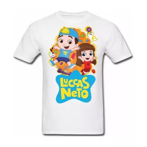 Camisa Camiseta Luccas Neto Camiseta Lucas Neto Desenho Infantil