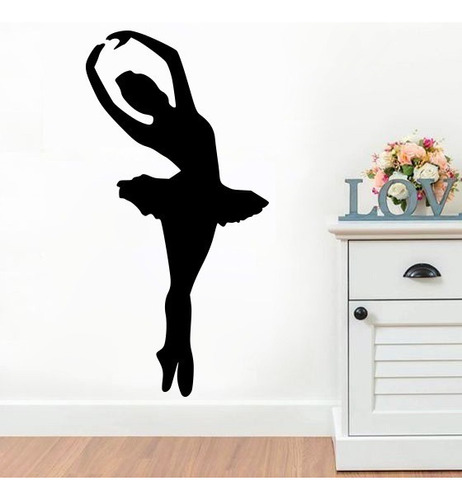 Vinilos Decorativos Vinilo Pared Silueta Bailarina De Ballet