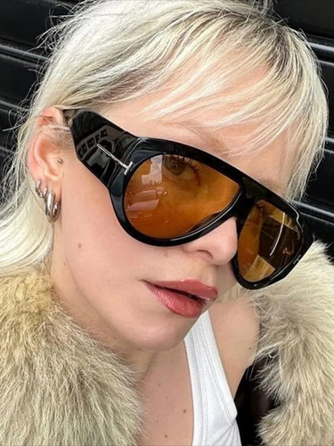 Gafas De Sol Retro De Lujo En Forma De T De Gran Tamaño Para