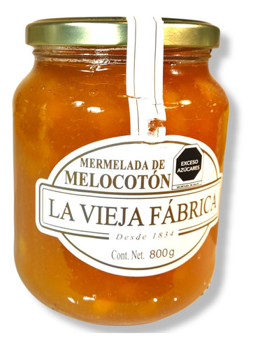 Mermelada De Melocotón La Vieja Fabrica Tradicional De 800 G