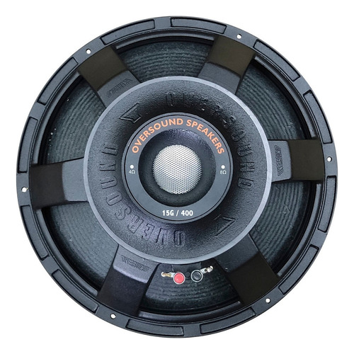 Alto Falante Oversound Woofer 15 15g 400w Rms 8 Ohms 15g400 Cor Preto