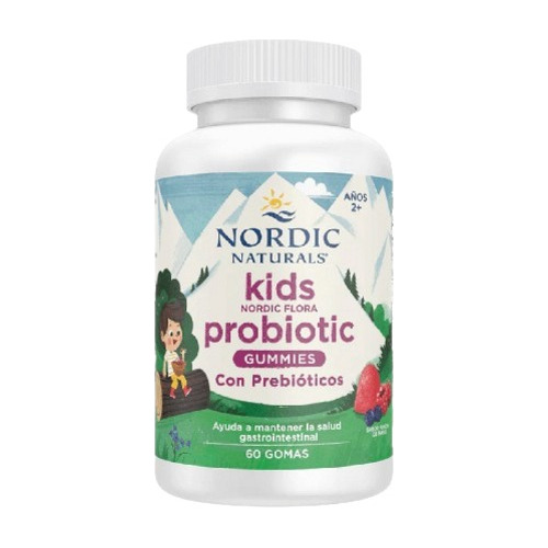 Nordic Naturals Kids Flora Probiotic Sabor Bayas 60 Gummies