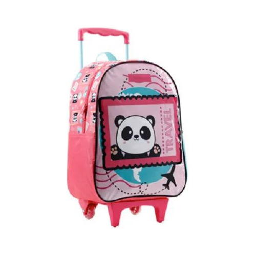 Mochila Com Rodas / De Rodinha 16 Infantil Panda - Xeryus