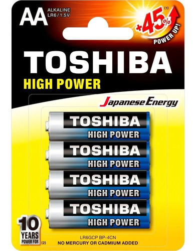 48 Pilhas Aa Toshiba Alcalinas Lr6gcp