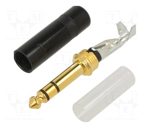 Conector Plug Trs Rean By Neutrik Nys228bg Negro