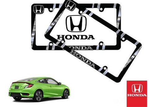 Par Porta Placas Honda Civic Coupe 1.5 2018 Original