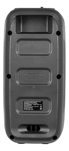 Bafle 2x3 Pulgadas Robson 2900 W Pmpo Luz Flame Msa-1005 Negro