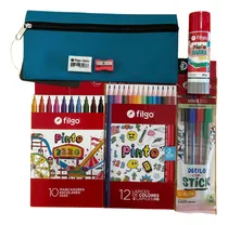 Comprar Set Utiles Escolares Filgo Colores Marcadores Cartuchera