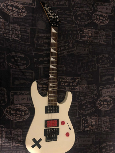 Guitarra Jackson Dinky Js32 Snow White Con Upgrades