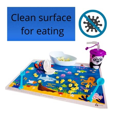 Placemats Desechables Bajo El Agua Topper Para Mesa 60 Tapet