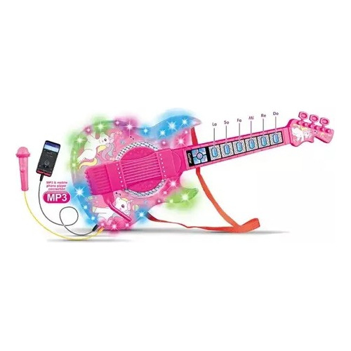 Juguete Guitarra Eléctrica Con Gafas Micrófono Niños 8026