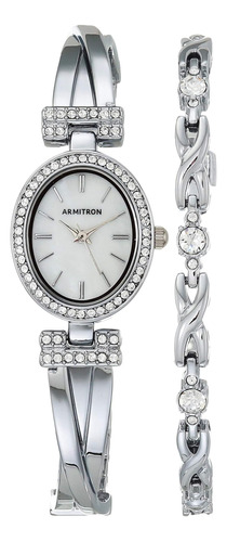 Conjunto De Reloj Y Pulsera Armitron Para Mujer Con Cristale