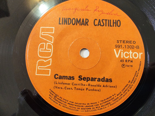 Vinilo Single De Lindomar Castilho Camas Separadas(c19-i215 (Usado)